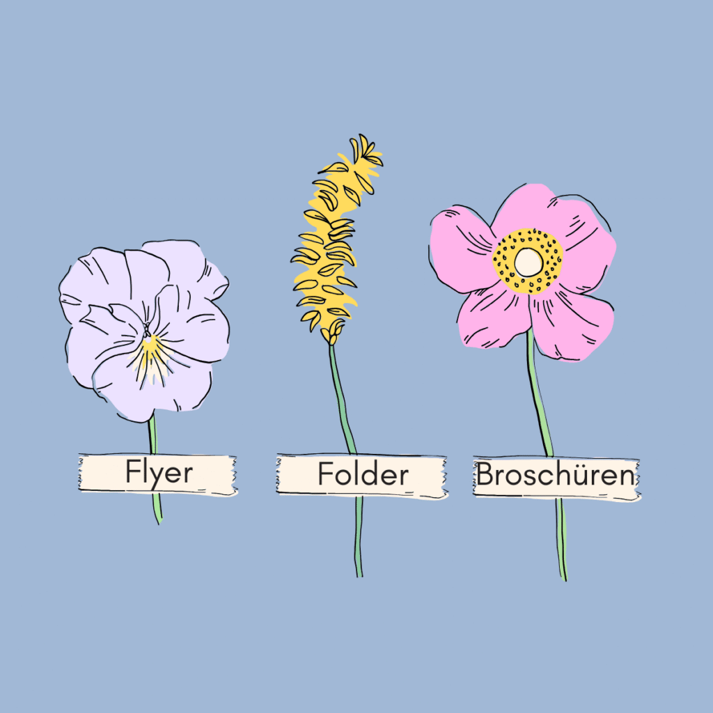 Flyer, Folder und Broschüren